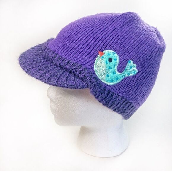 Put a Bird On It Purple Brimmed Hat - Picture 1 of 9